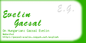 evelin gacsal business card